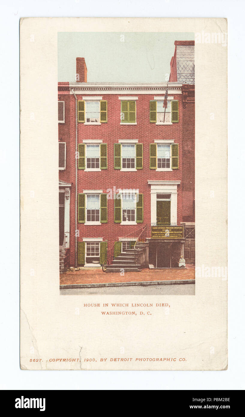 772 Haus, in dem Lincoln starb, Washington, D.C (Nypl b 12647398-62331) Stockfoto