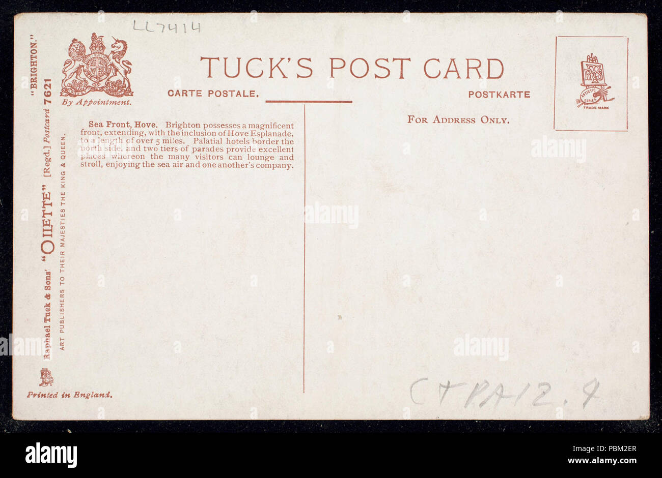 773 Hove Meer, Richtung Brighton. (NBY) 442363 Stockfoto