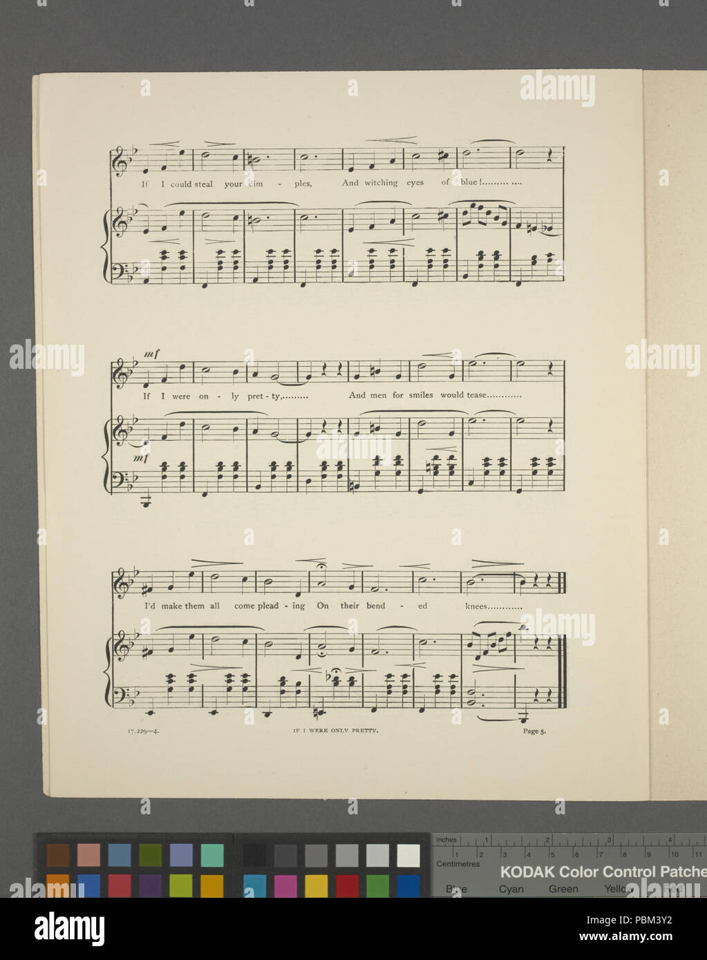 787 Wenn ich nur schön (NYPL Hades -463803-1696234) Stockfoto