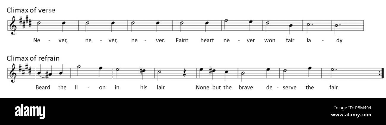 787 Wenn-Sie-gehen-in-Strophe - Refrain Stockfoto