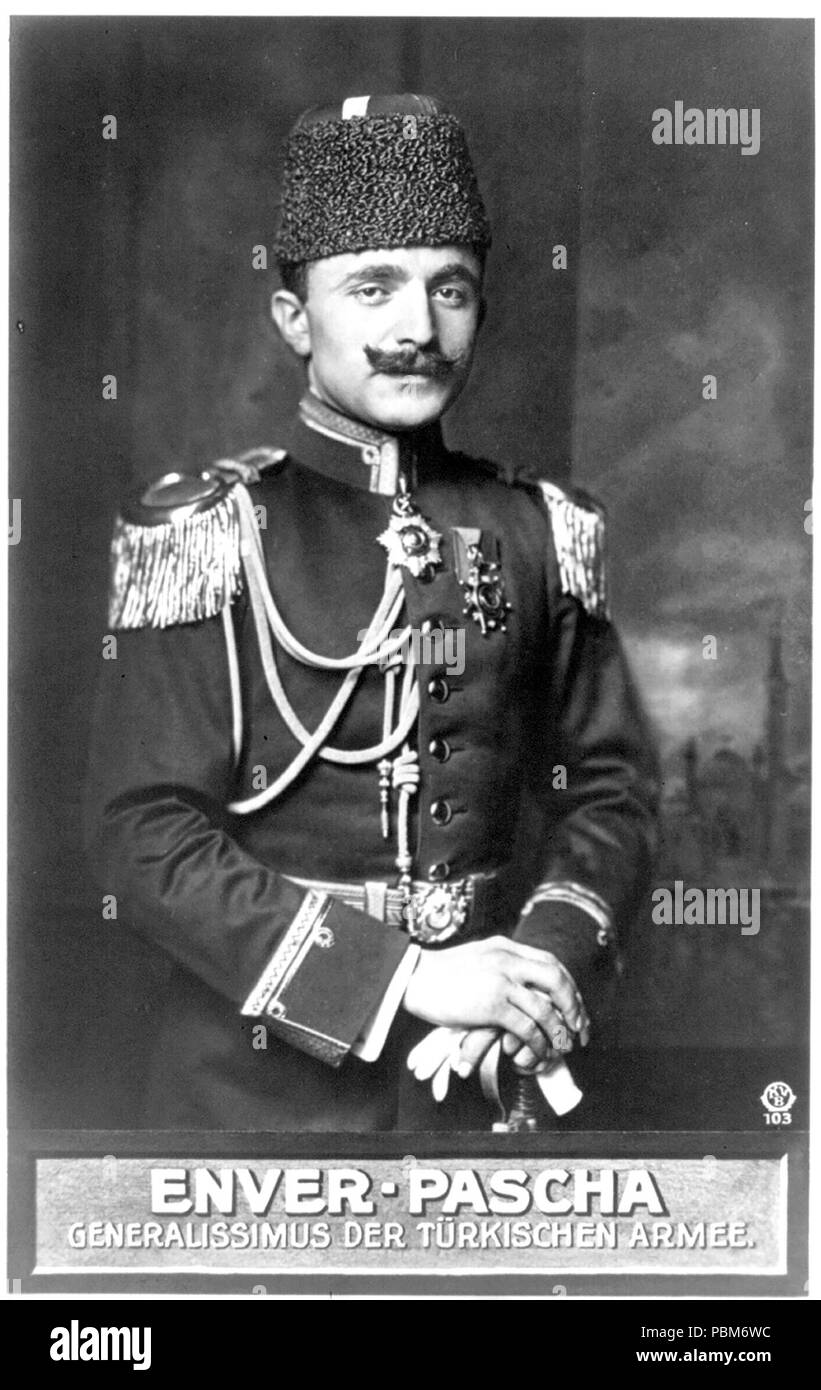 Enver Pascha, 1881-1922 Stockfoto