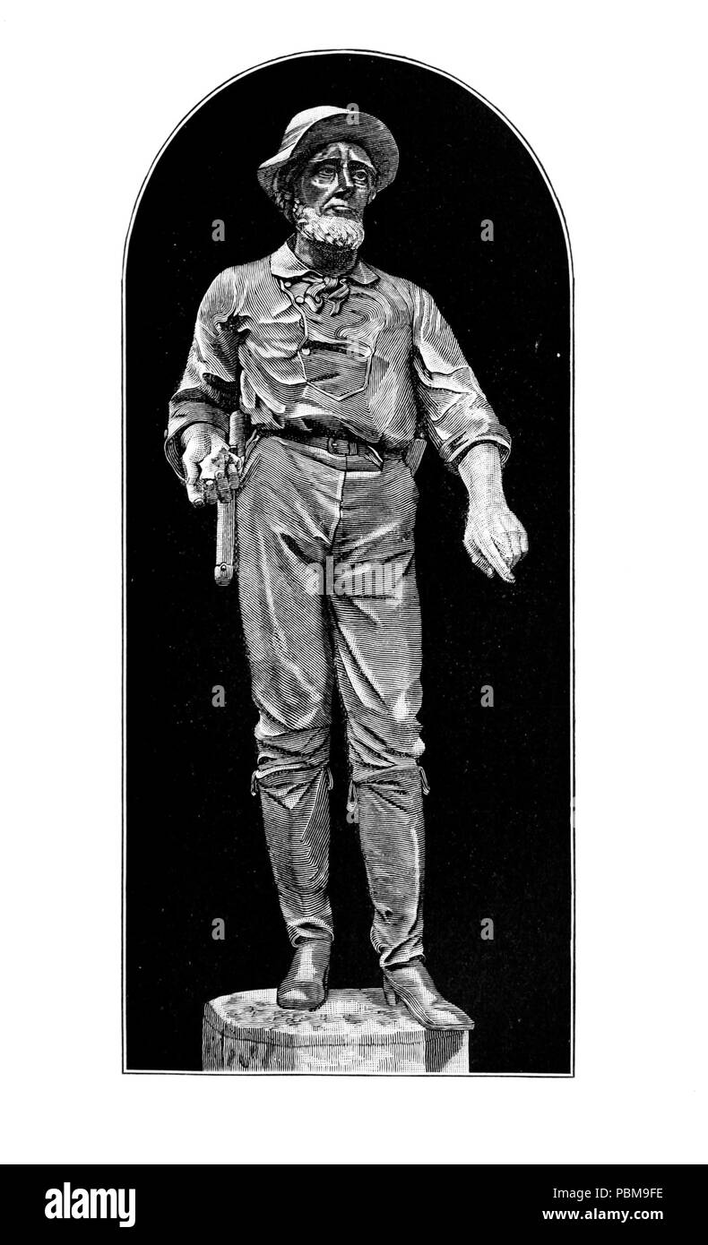 825 James W. Marshall Statue Stockfoto