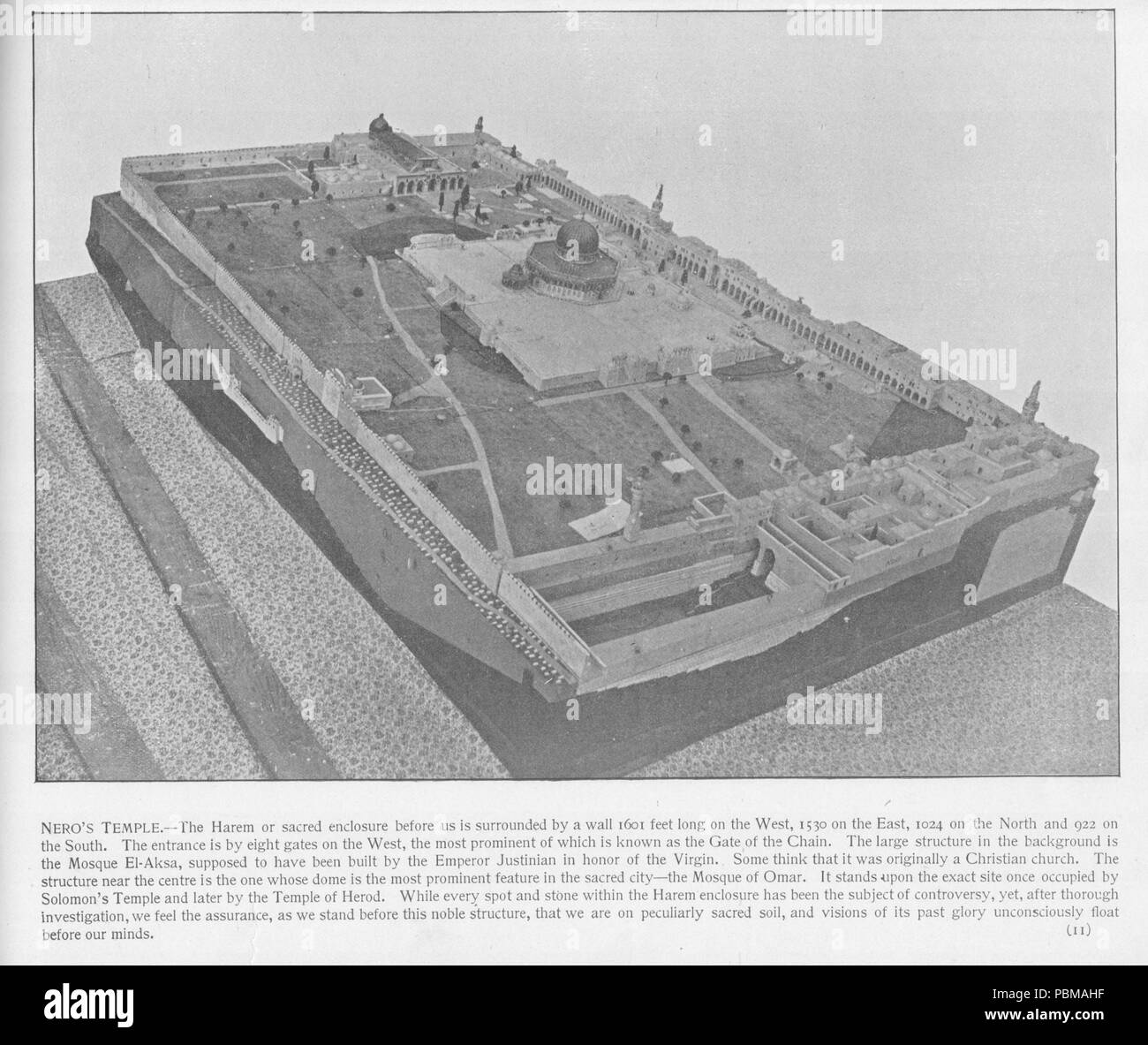 831 Jerusalem, Krebskuchen Tempel. 011. Heiligen Land fotografiert. Daniel B. Shepp. 1894 Stockfoto