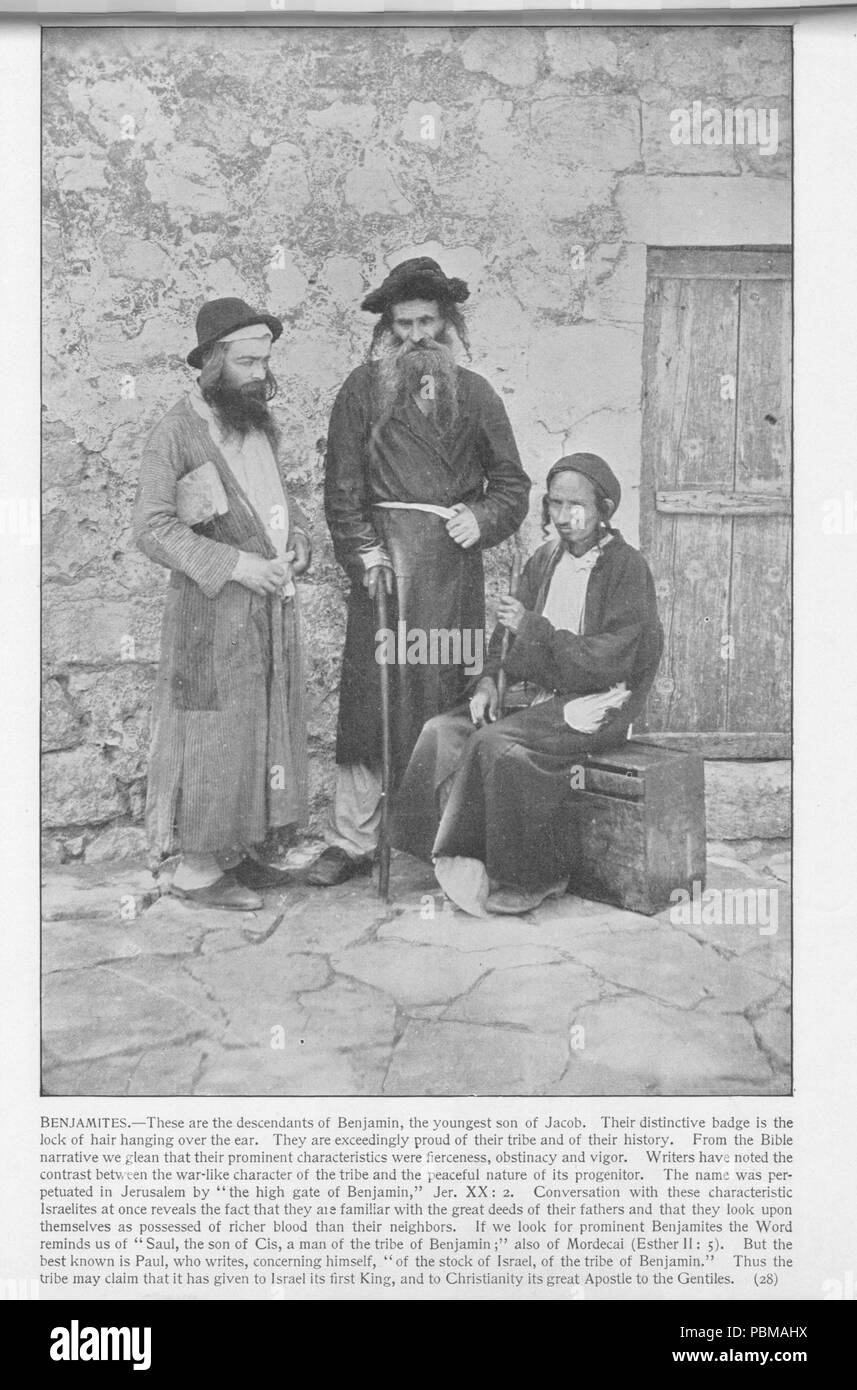 831 Jerusalem. Benjamin, 28. Heiligen Land fotografiert. Daniel B. Shepp. 1894 Stockfoto