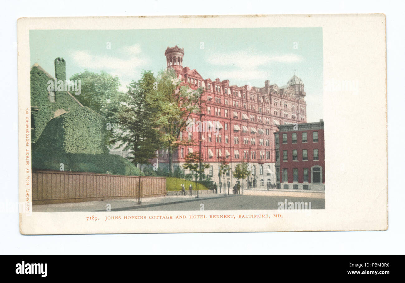 842 Johns Hopkins Cottages, Hotel Bennert, Baltimore, Md (Nypl b 12647398-66404) Stockfoto