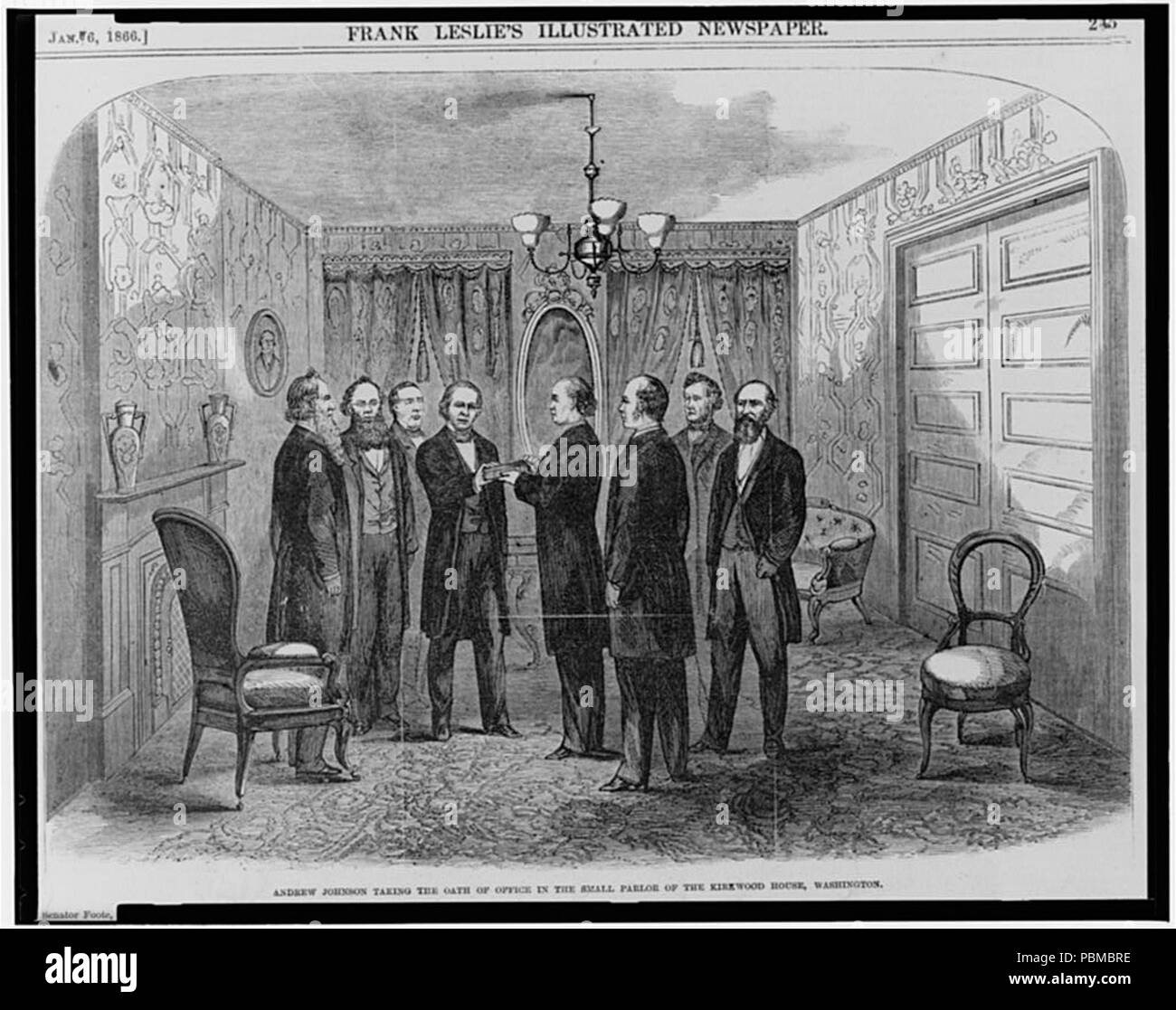 842 Johnson Einweihung Stockfoto