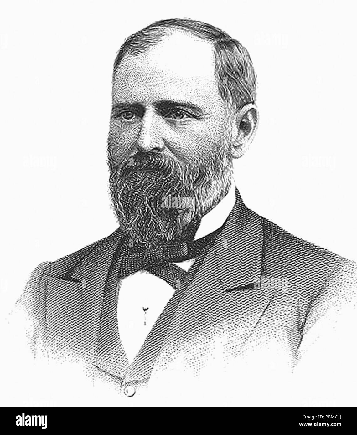 844 Joseph D. Taylor Stahlstich Stockfoto