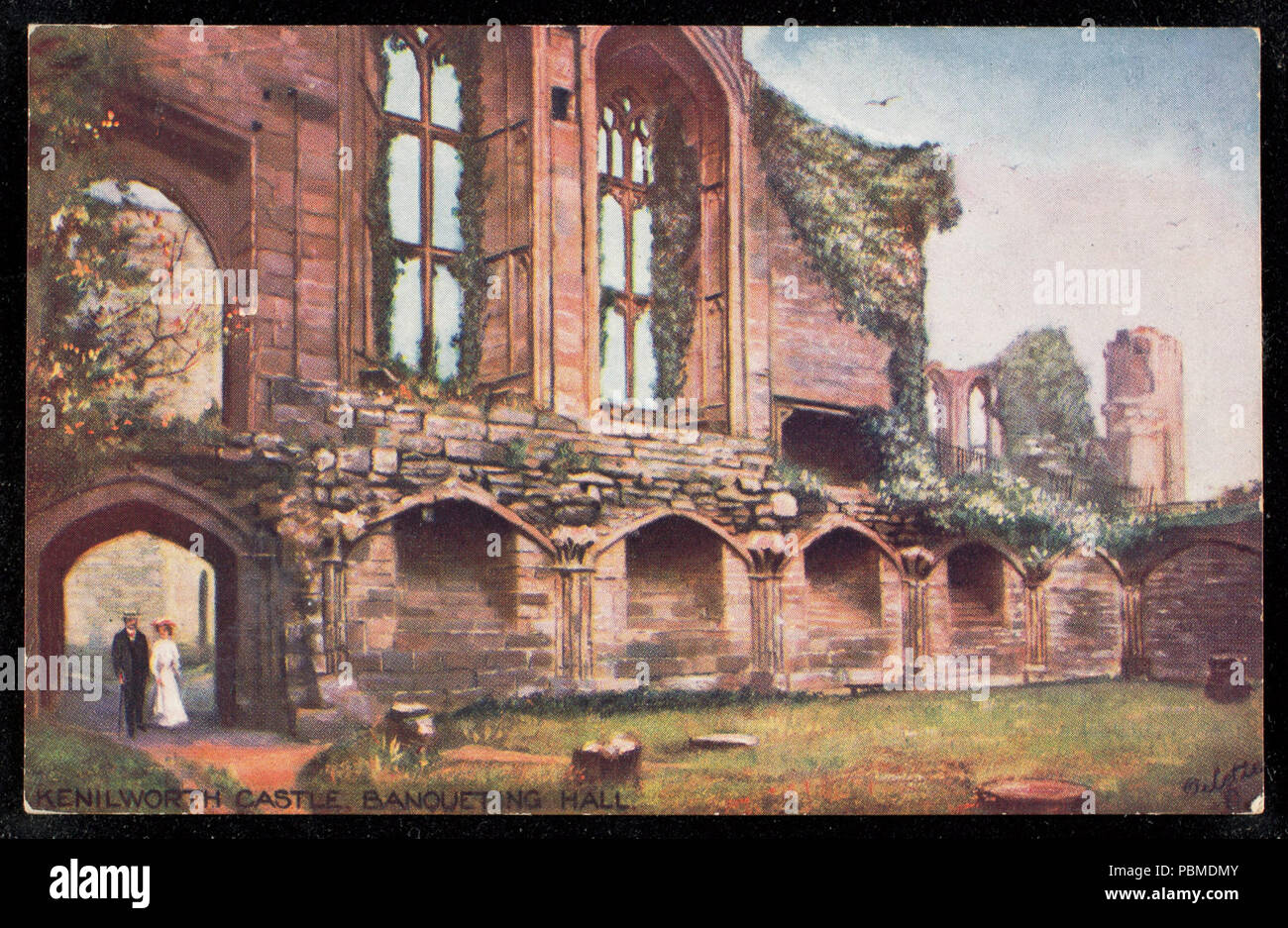856 Kenilworth Castle. Festsaal. (NBY) 441771 Stockfoto