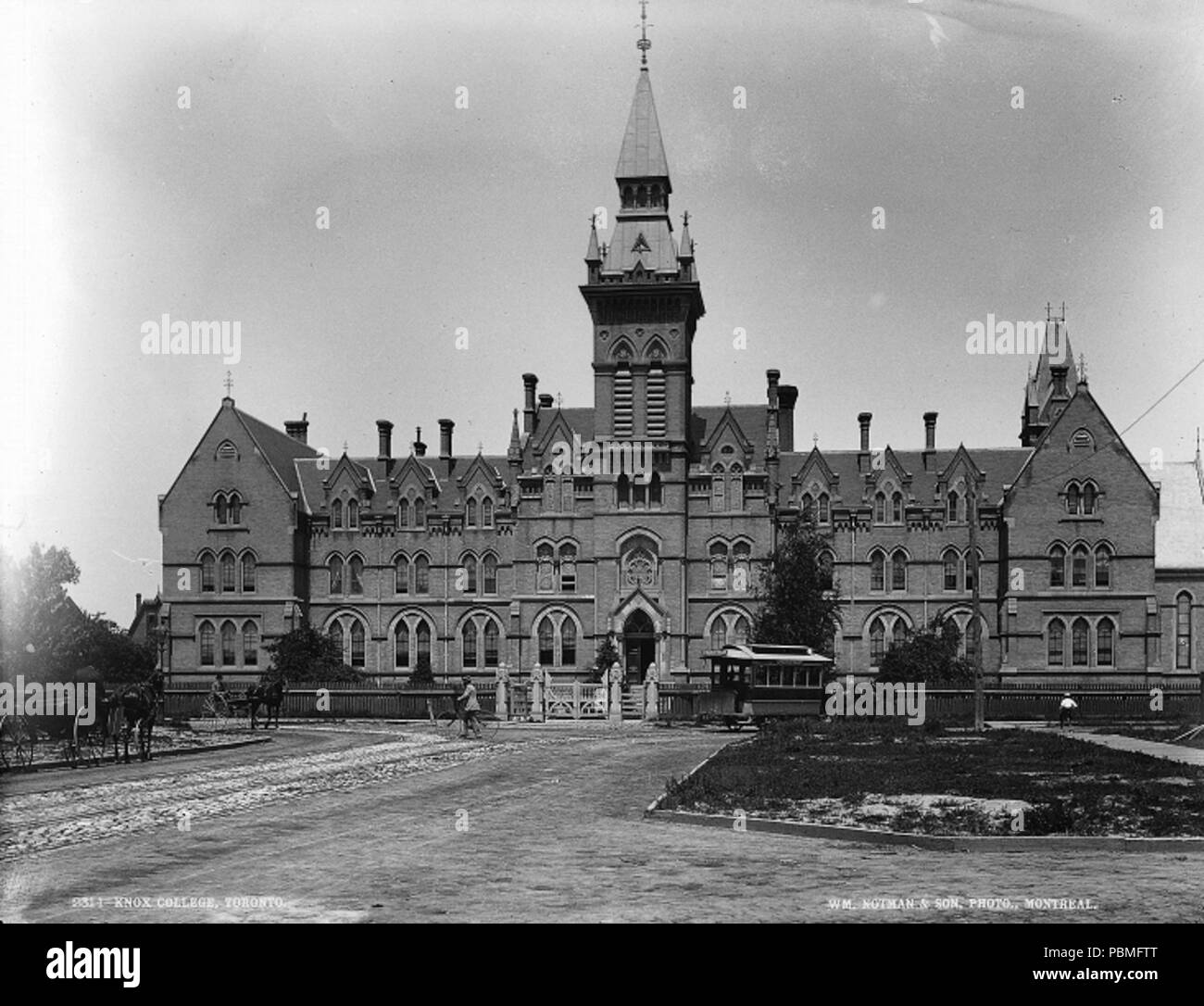 . Englisch: Knox College in der Spadina Crescent, Toronto, Kanada. ca. 1890 864 Knox College von notman Stockfoto