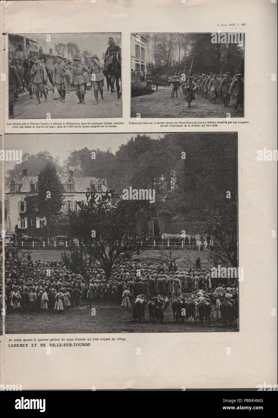 874 L'Illustration Nr. 3770 5 Juni 1915 Seite 567 Stockfoto