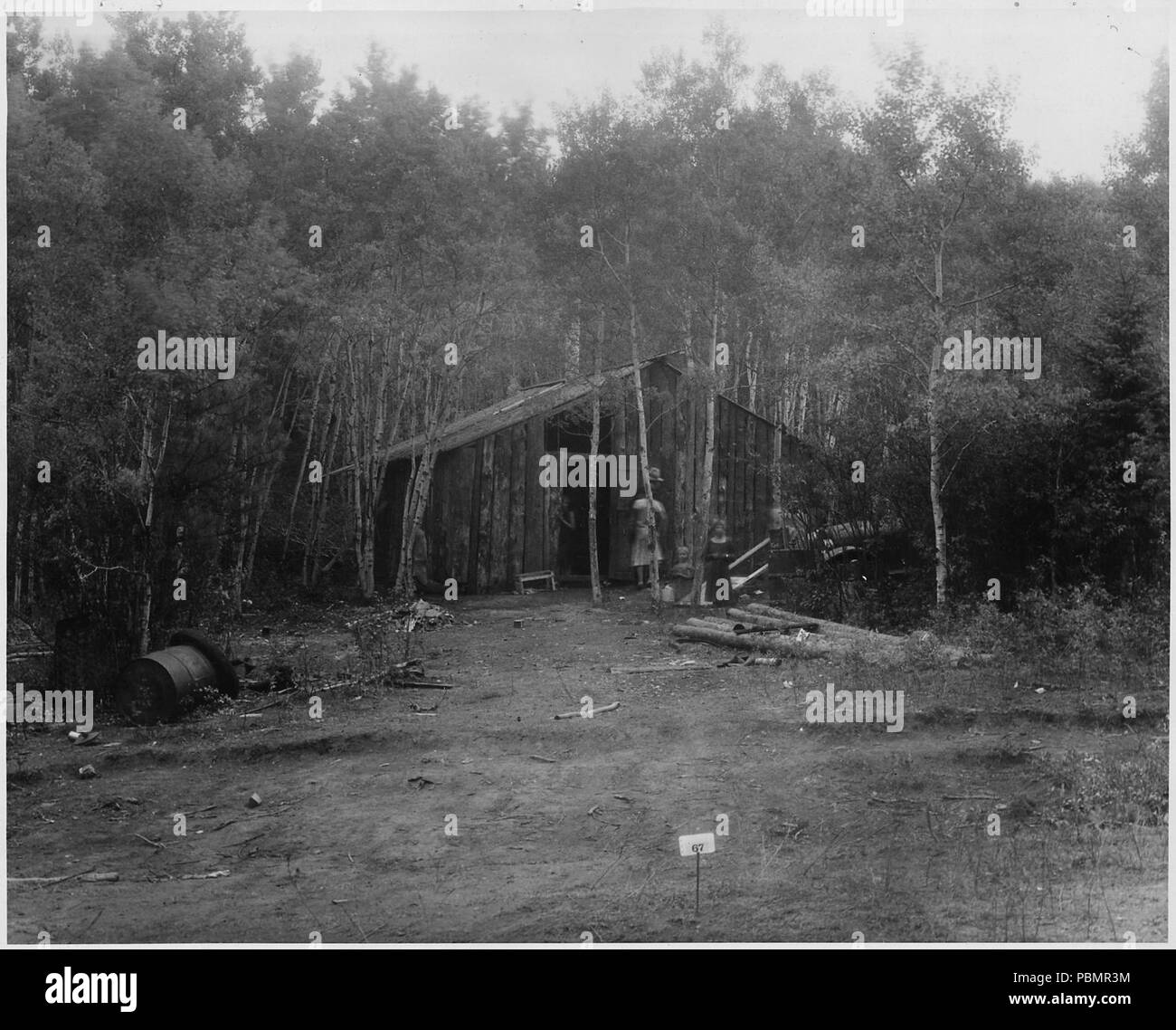 Abelyn's Shack auf Goldene Regel (Golden Rod) Placer Stockfoto