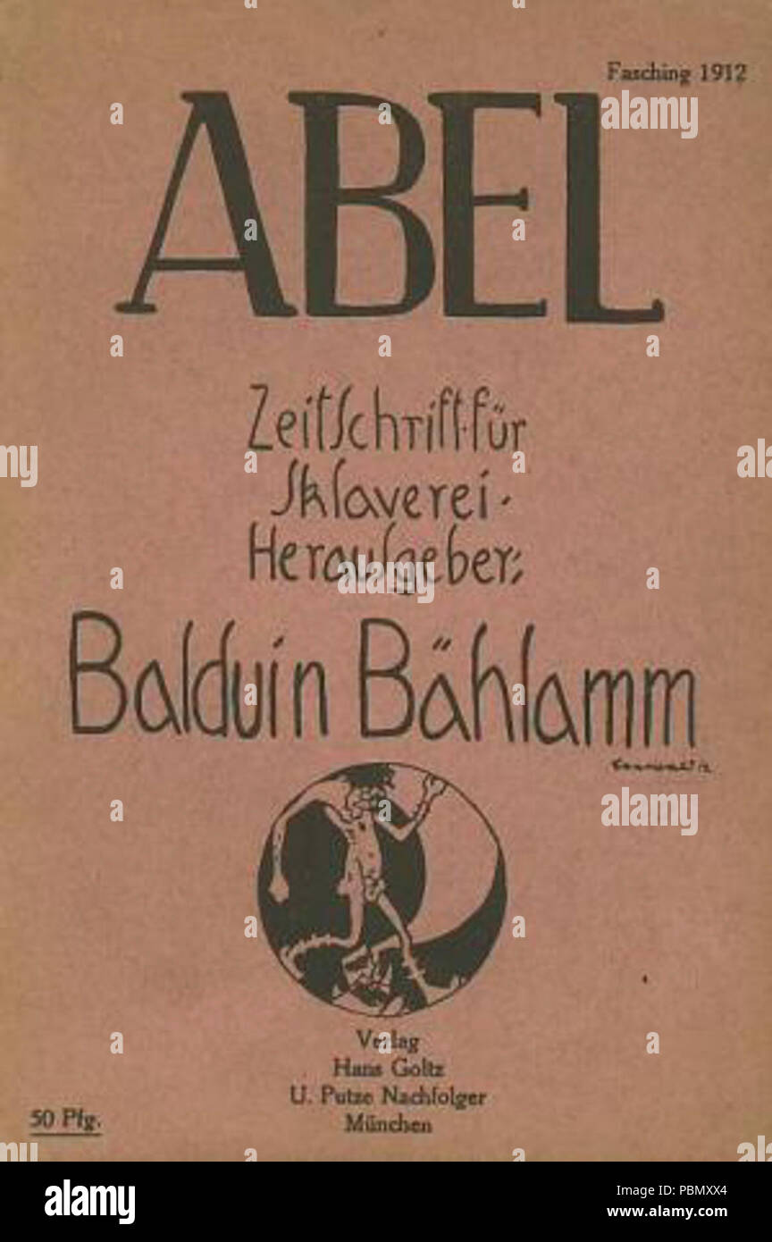 Abel Fasching 1912. Stockfoto