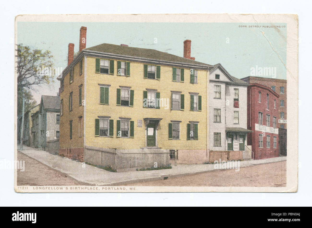 933 Longfellow's Geburtshaus, Portland, Me (Nypl b 12647398-74239) Stockfoto