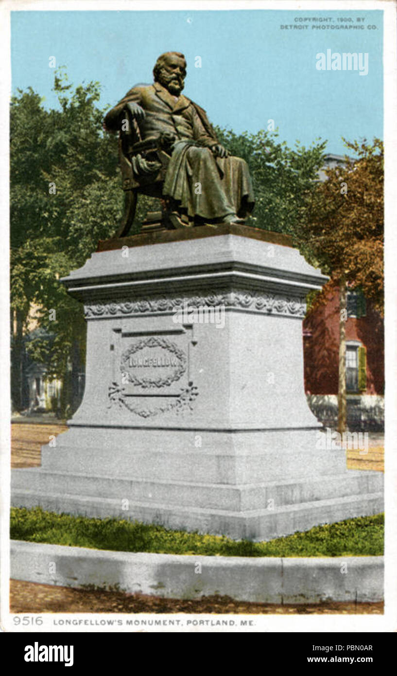 933 Longfellow's Monument (NBY 3765) Stockfoto