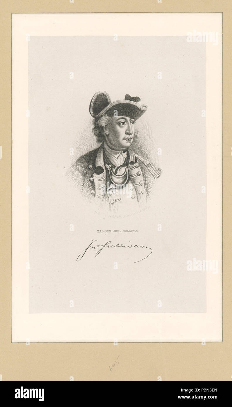 985 Generalmajor John Sullivan (Nypl b 12349148-421701) Stockfoto