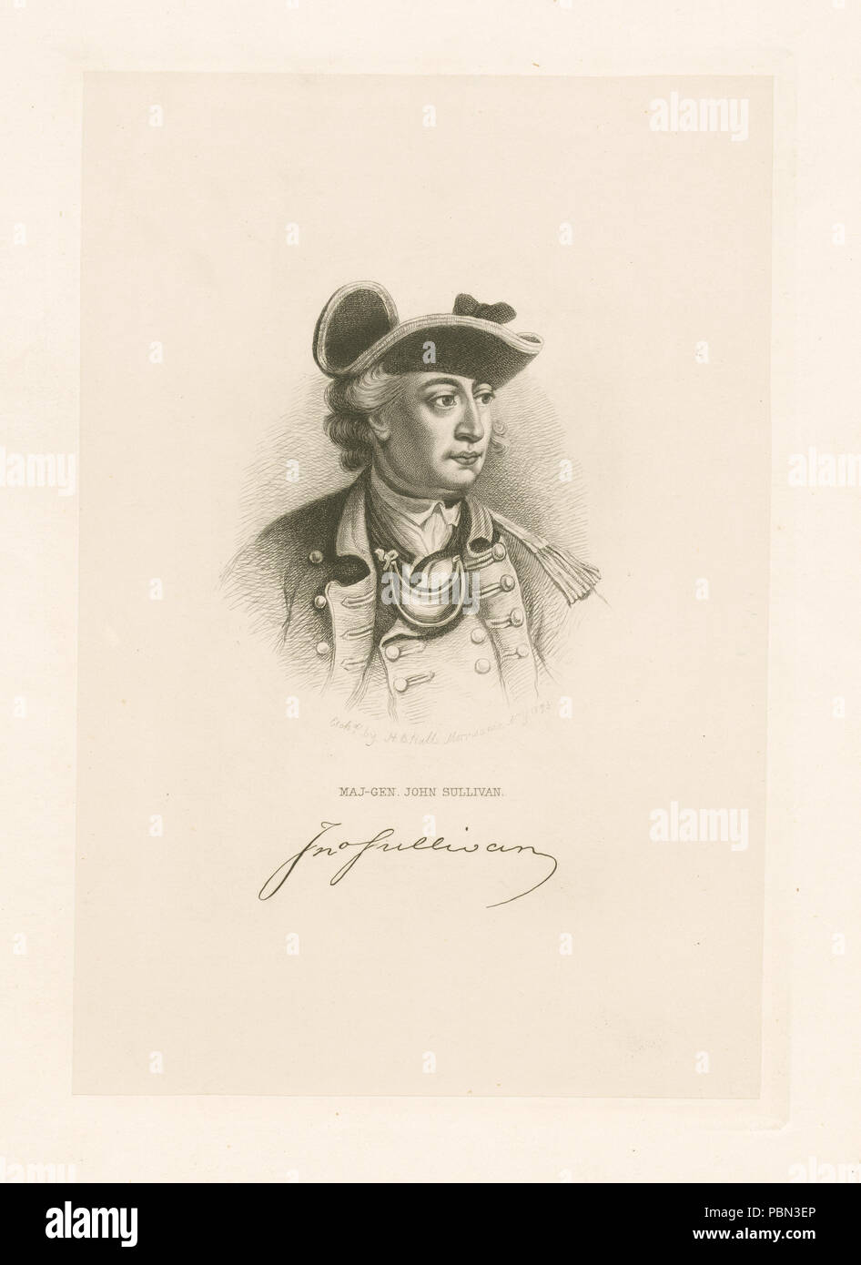 985 Generalmajor John Sullivan (Nypl b 13512822-423194) Stockfoto
