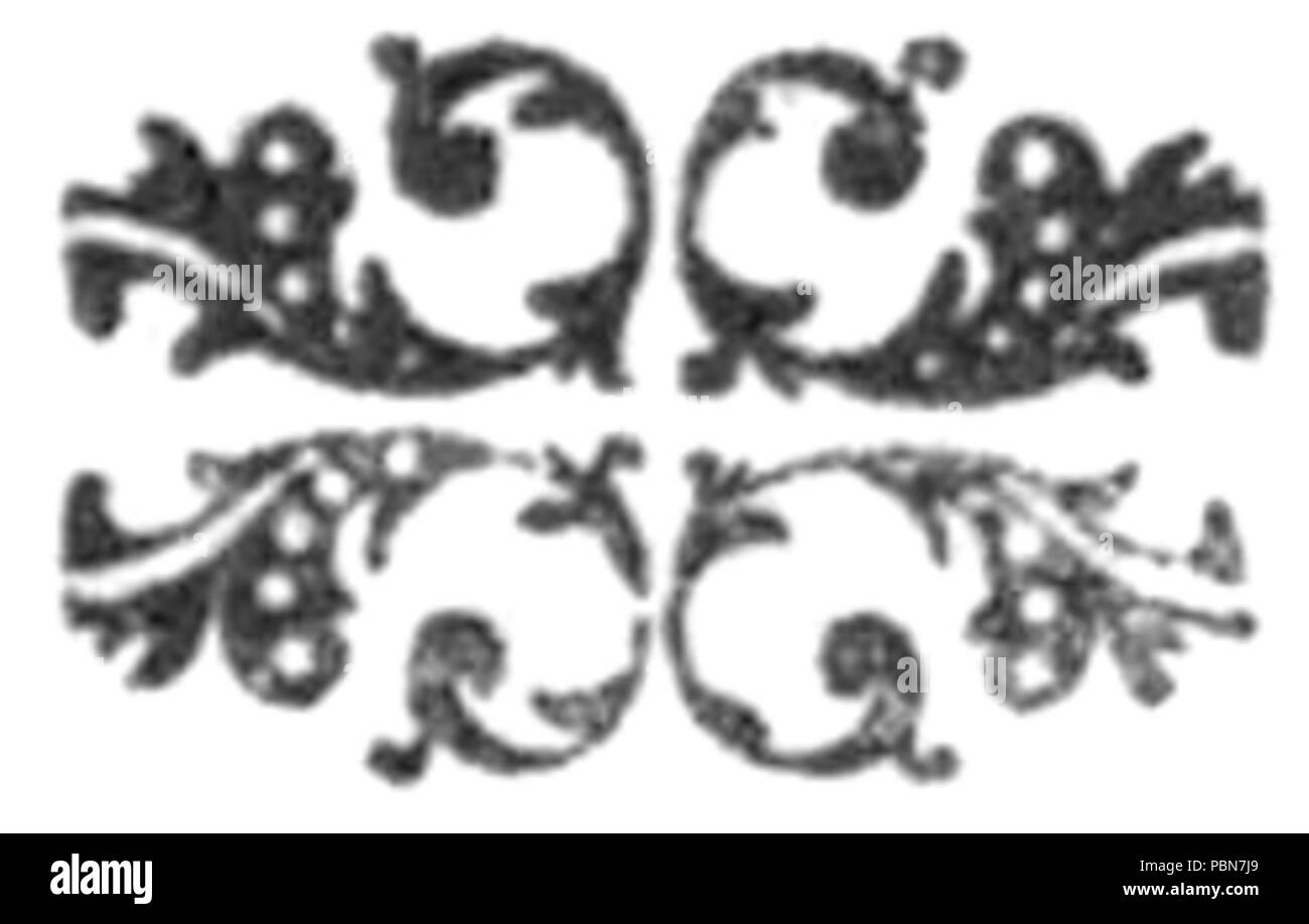 1019 Fröhliche Musen von Caledonia - Fleuron p39 Stockfoto