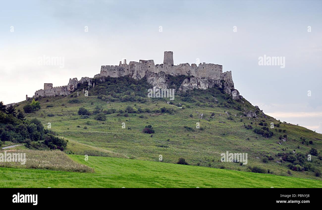 Ruinen der Burg, Spiss schloss, Slowakei, Europa Stockfoto