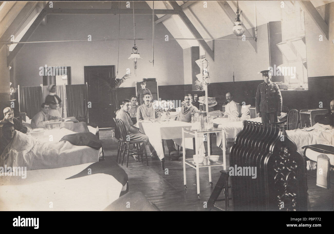 Vintage Foto von einem britischen Militär Krankenhaus Stockfoto