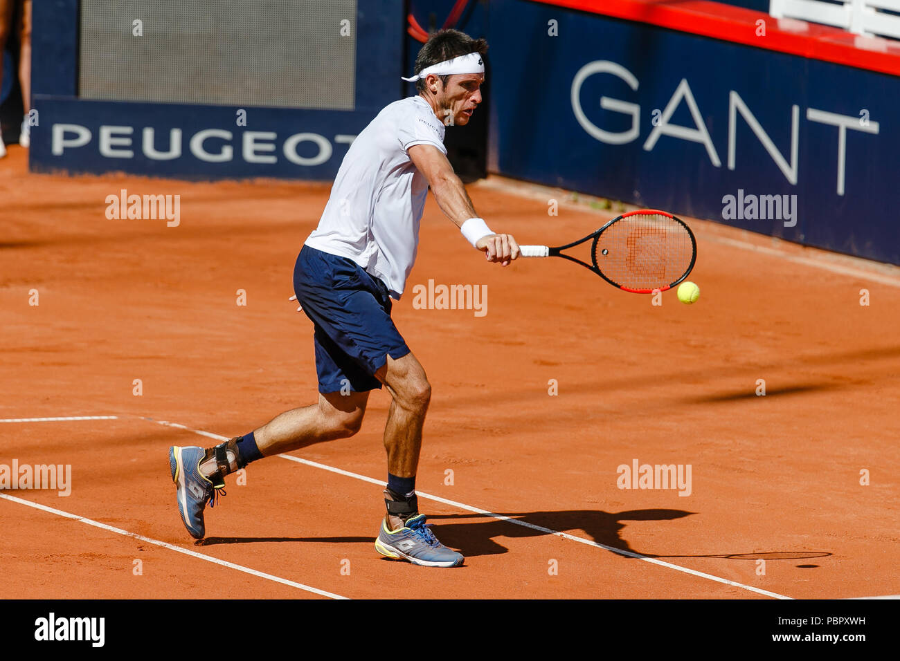 Hamburg, Deutschland, 29. Juli 2018: Leonardo Mayer von Argentinien in der Tennis German Open am Hamburger Rothenbaum. Credit: Frank Molter/Alamy leben Nachrichten Stockfoto