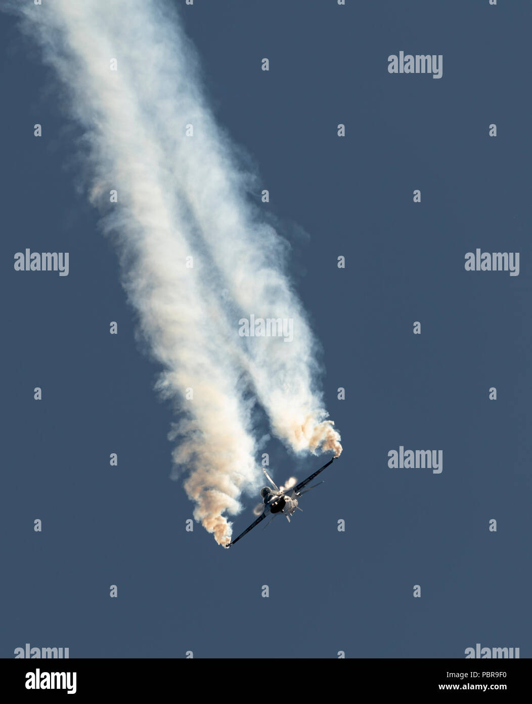 F-16A Fighting Falcon", "The Dark Vador Falcon, 2 Flügel, Belgische Luft Komponente, Stockfoto