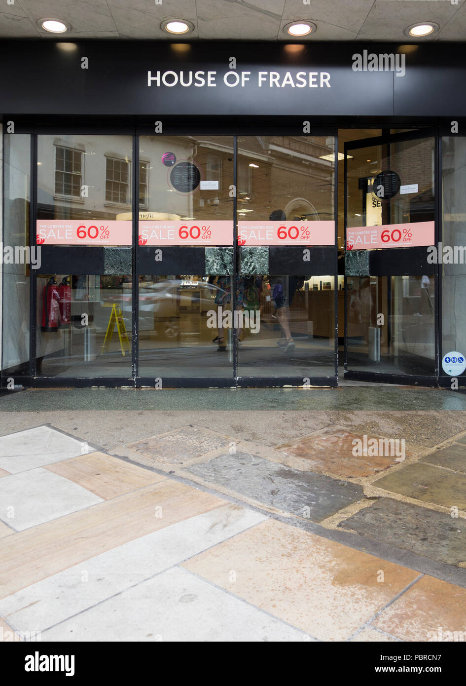 Die Außenseite des House of Fraser Kaufhaus, Richmond, Surrey, Großbritannien Stockfoto