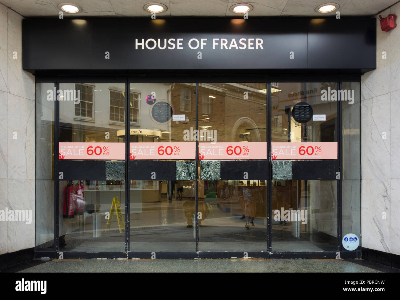 Die Außenseite des House of Fraser Kaufhaus, Richmond, Surrey, Großbritannien Stockfoto