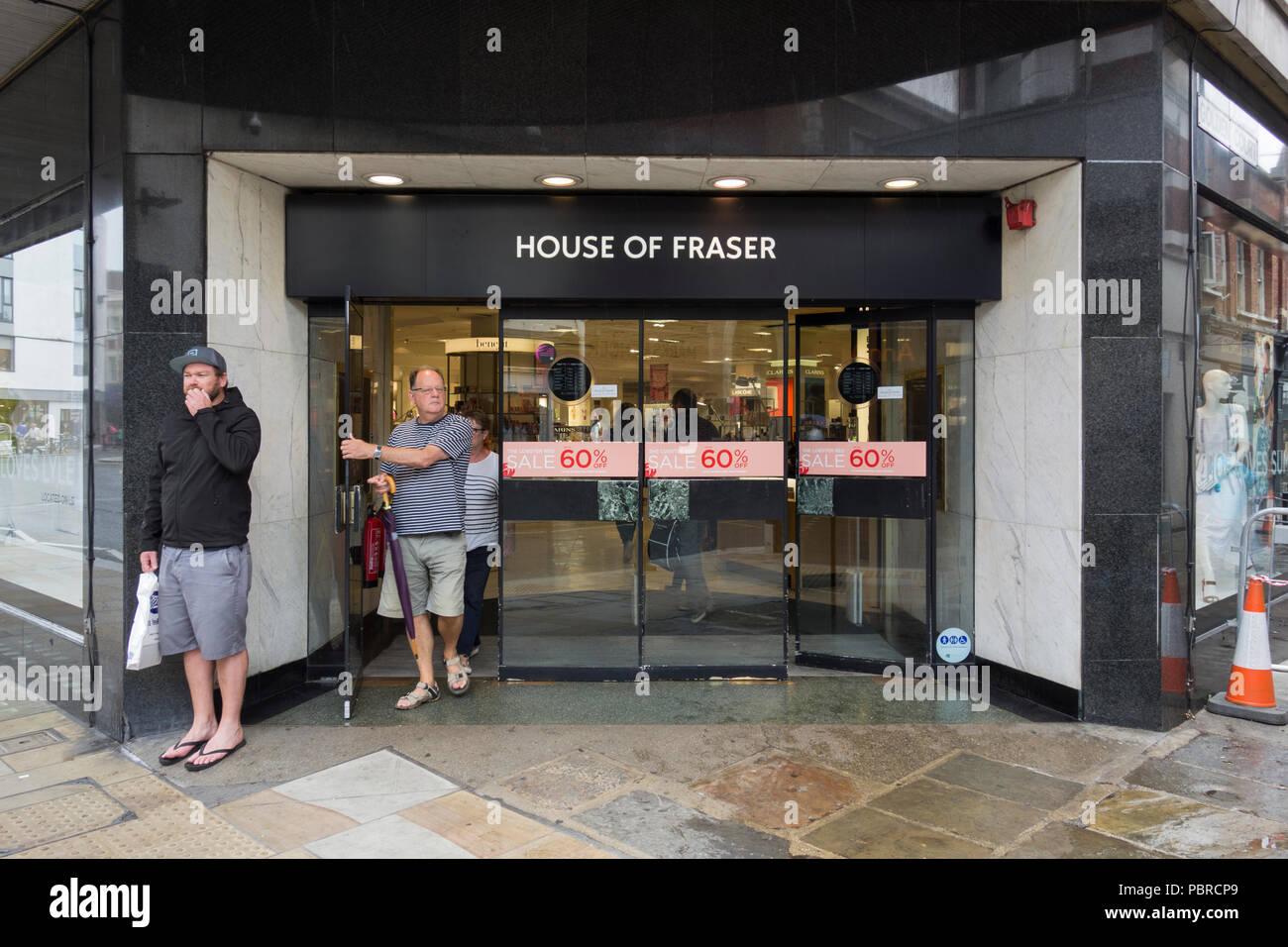 Die Außenseite des House of Fraser Kaufhaus, Richmond, Surrey, Großbritannien Stockfoto