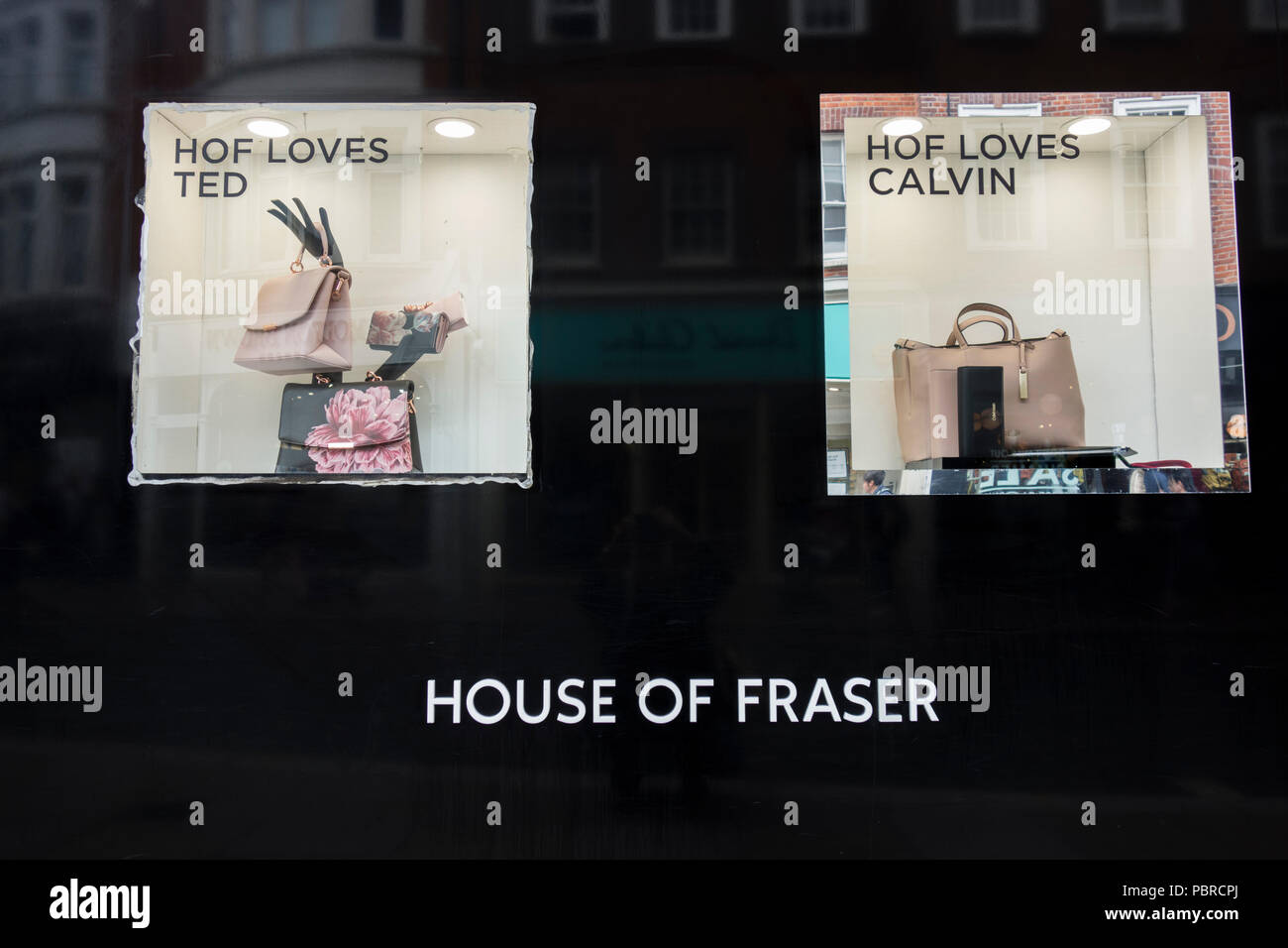 Die Außenseite des House of Fraser Kaufhaus, Richmond, Surrey, Großbritannien Stockfoto