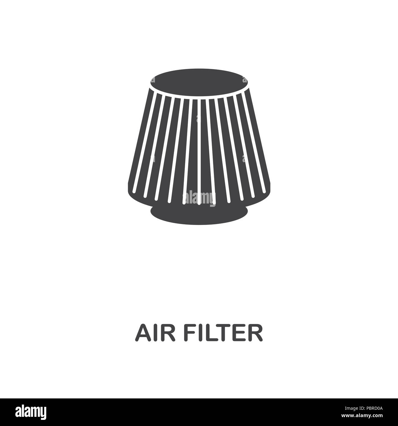 Luftfilter kreative Symbol. Einfaches element Abbildung. Luftfilter Konzept  symbol Design von Auto Teile Sammlung. Kann für Web, Mobile, Web de  verwendet werden Stockfotografie - Alamy