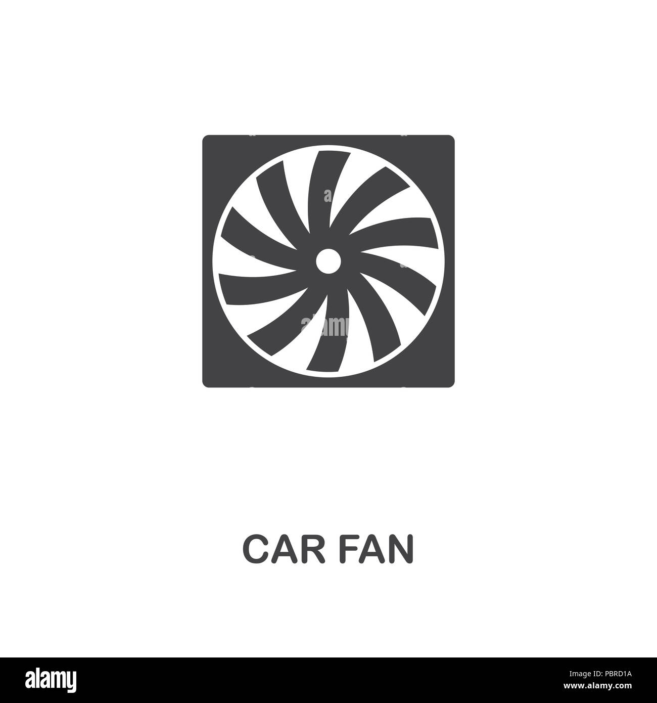 Auto Ventilator kreative Symbol. Einfaches element Abbildung. Auto