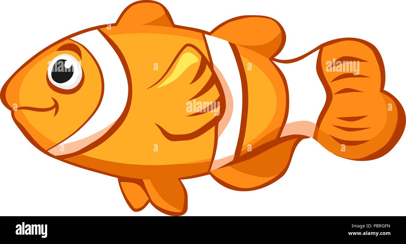 Cartoon Vektor clown Fisch Stock Vektor