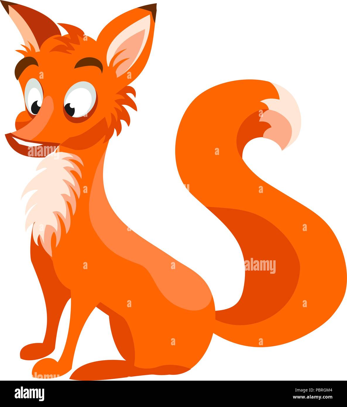Cartoon Vektor fox Charakter Stock Vektor