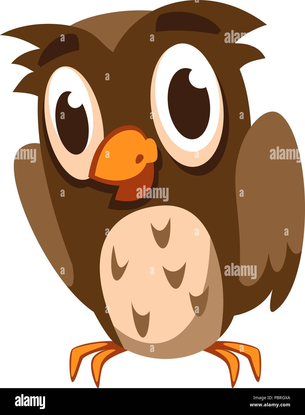 Cartoon Vektor owl Charakter Stock Vektor