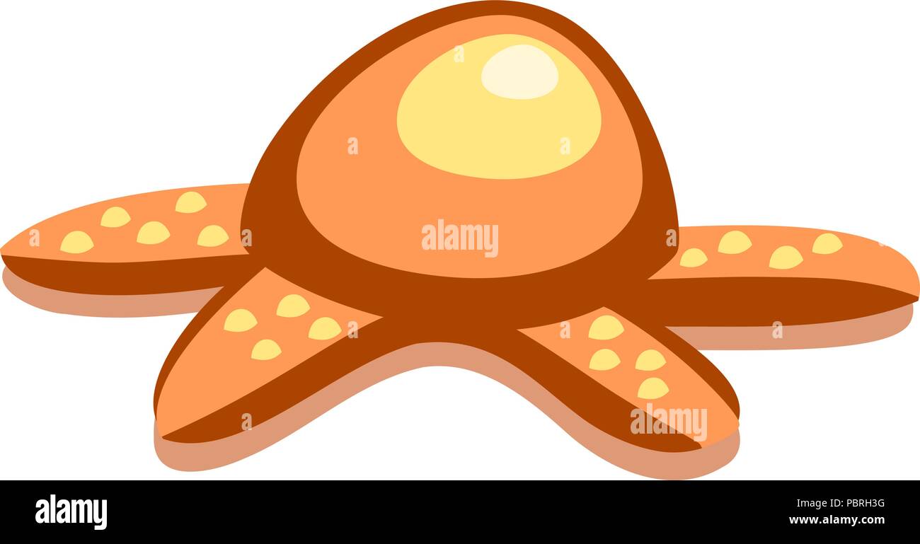 Cartoon Vektor starfish Charakter Stock Vektor