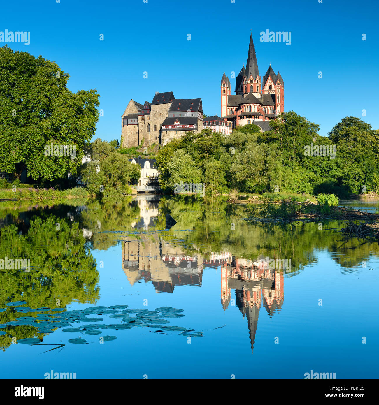 Limburger Dom St. oder St. Cathedral und Limburg Burg