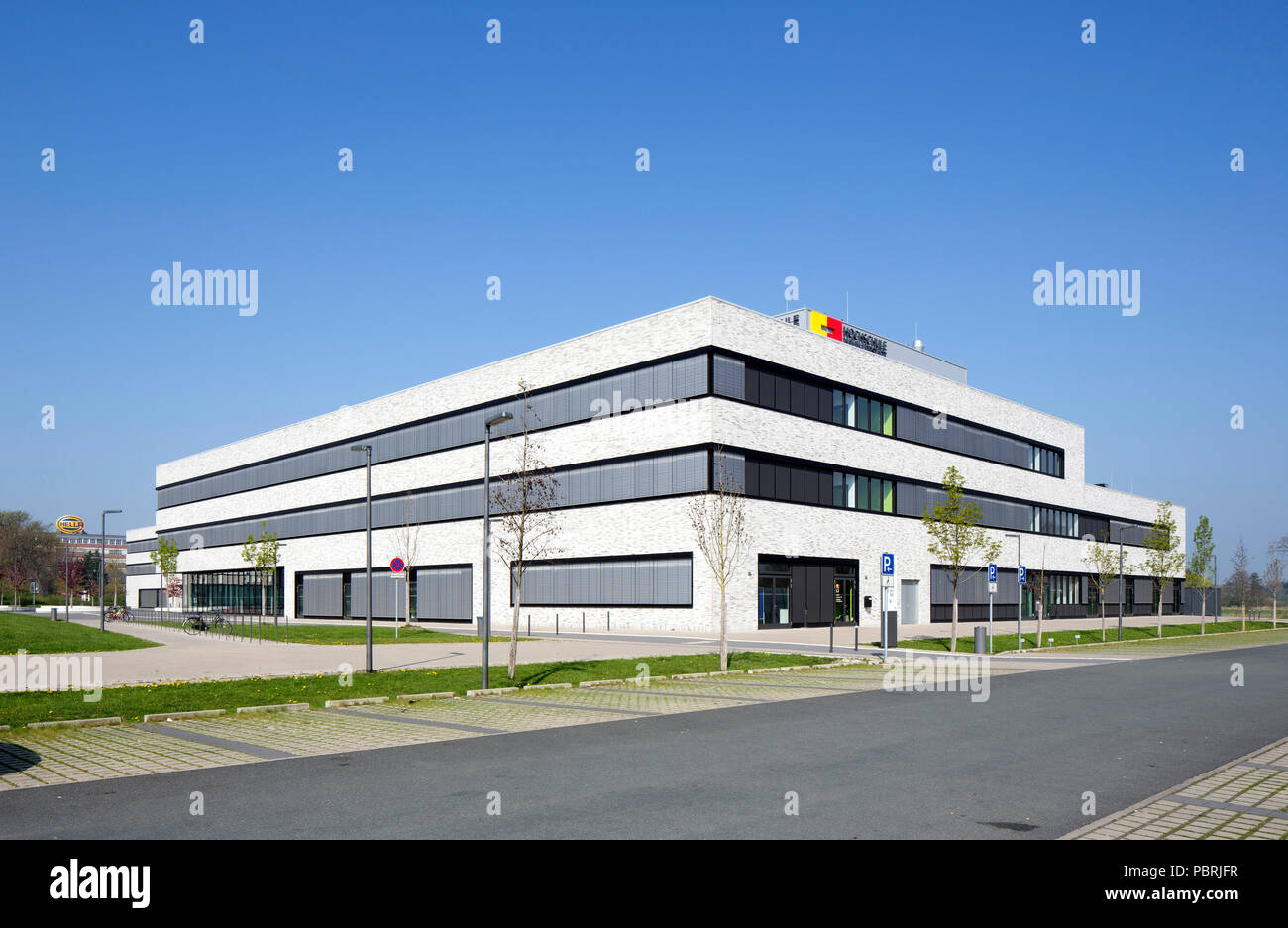 Campus Lippstadt der Hochschule Hamm-Lippstadt Hochschule für Angewandte Wissenschaften, Lippstadt, Ostwestfalen, NRW, Deutschland Stockfoto