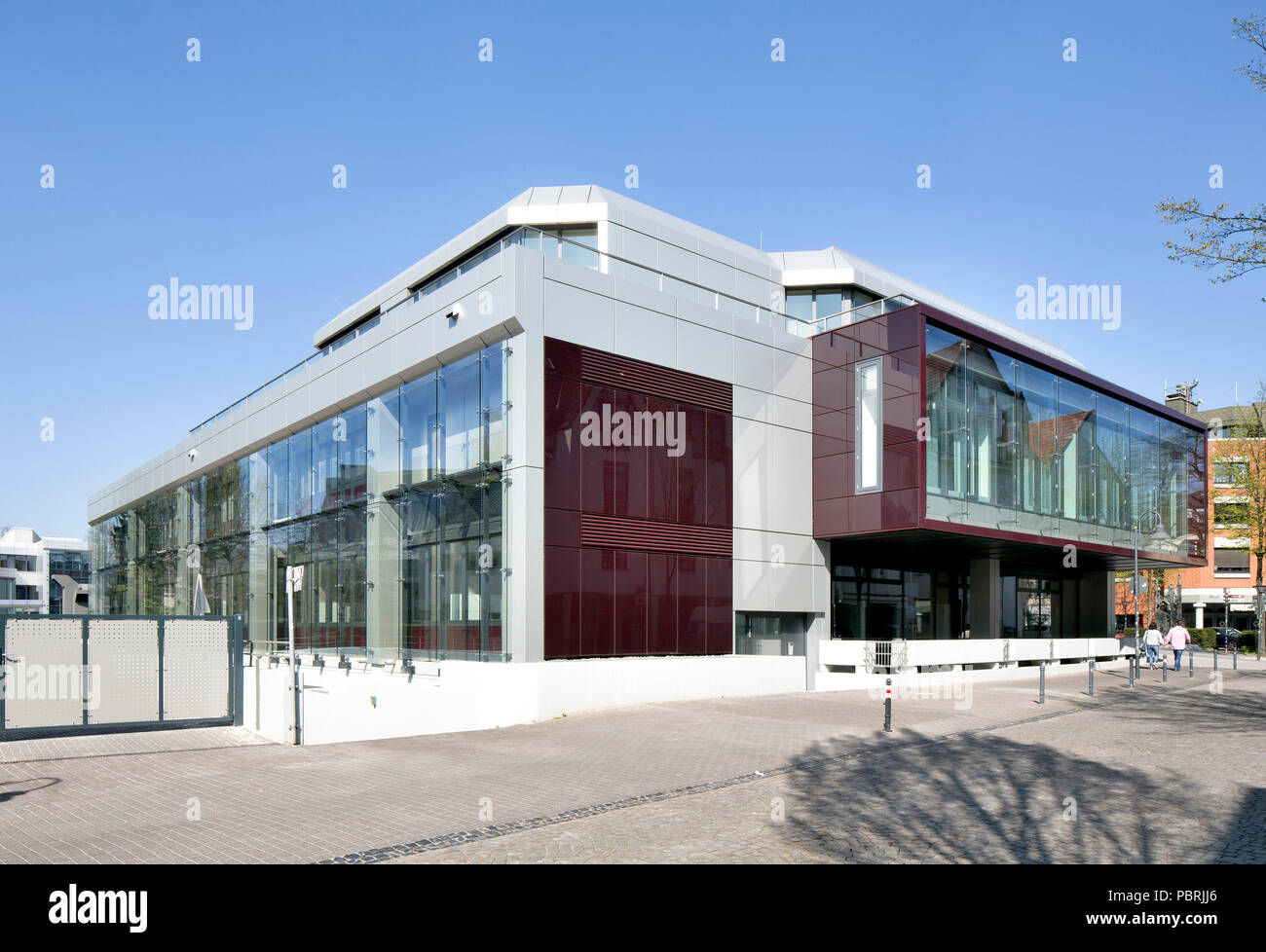 Der Hauptsitz der Sparkasse Paderborn-Detmold, Paderborn, Ostwestfalen, NRW, Deutschland Stockfoto