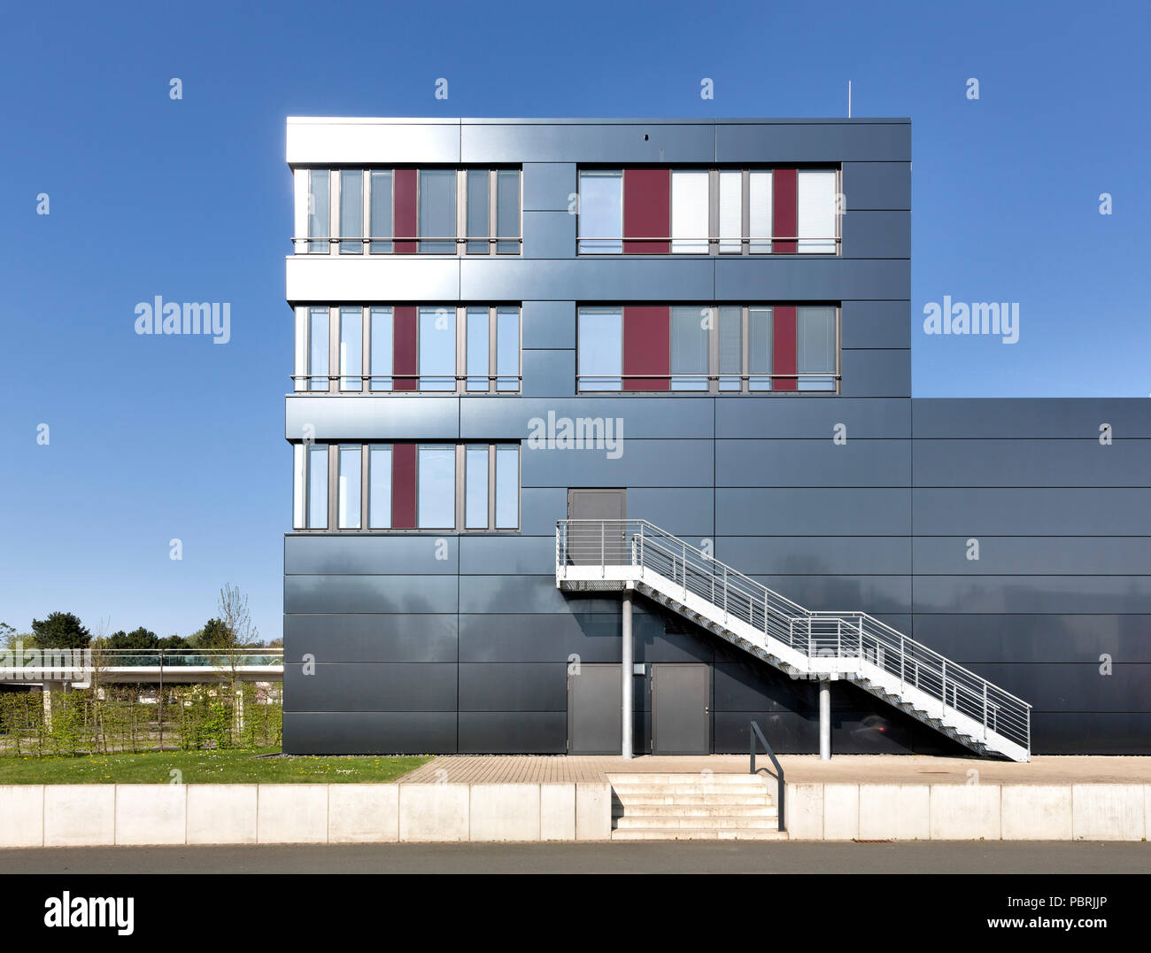 Universität Paderborn, Erweiterungsbau am Standort Zukunftsmeile, Paderborn, East-Westphalia, Nordrhein-Westfalen Stockfoto