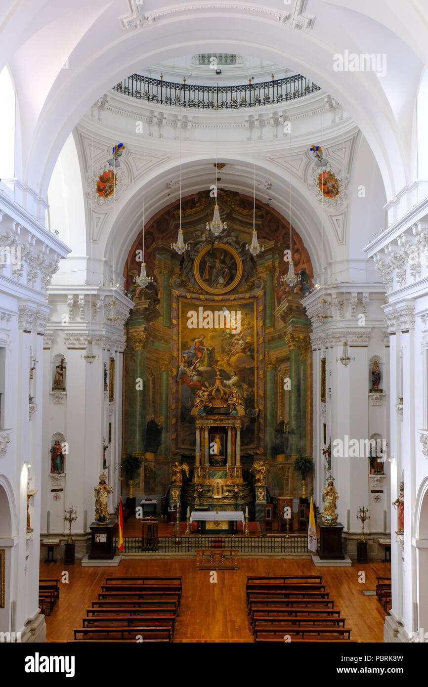 Innenansicht der Kirche San Ildefonso, Toledo, Kastilien-La Mancha, Spanien Stockfoto