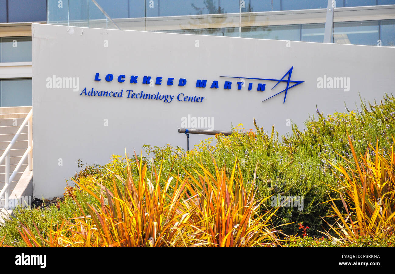 Palo Alto, CA - Lockheed Martin Advanced Technology Center - es ist das R&D Zentrum von Lockheed Martin Corp., die auf die Bewältigung komplexer Probleme konzentriert. Stockfoto