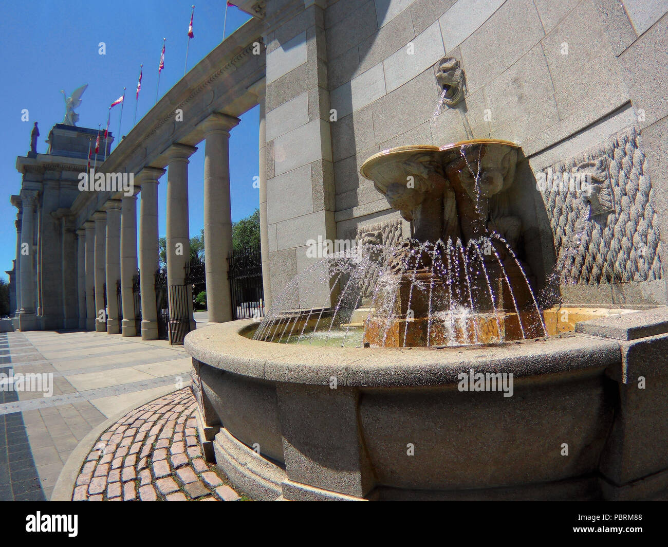 Brunnen auf dem Platz in Toronto Stockfoto