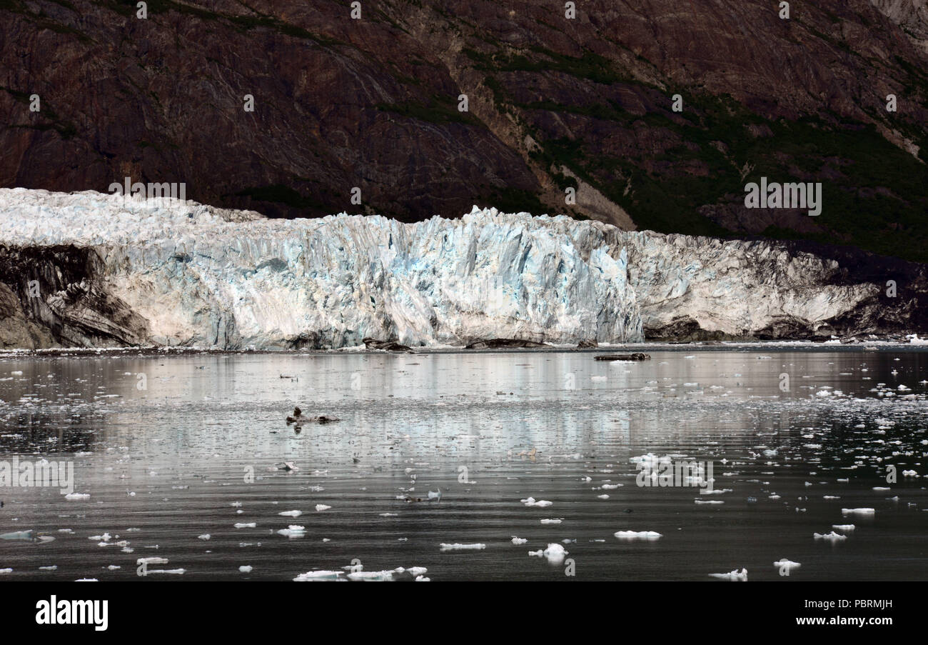 Margerie Glacier aus desck von Holland America Line Kreuzfahrt Schiff Volendam gesehen, wie sie Kreuzfahrten Glacier Bay National Park, Alaska. USA Stockfoto