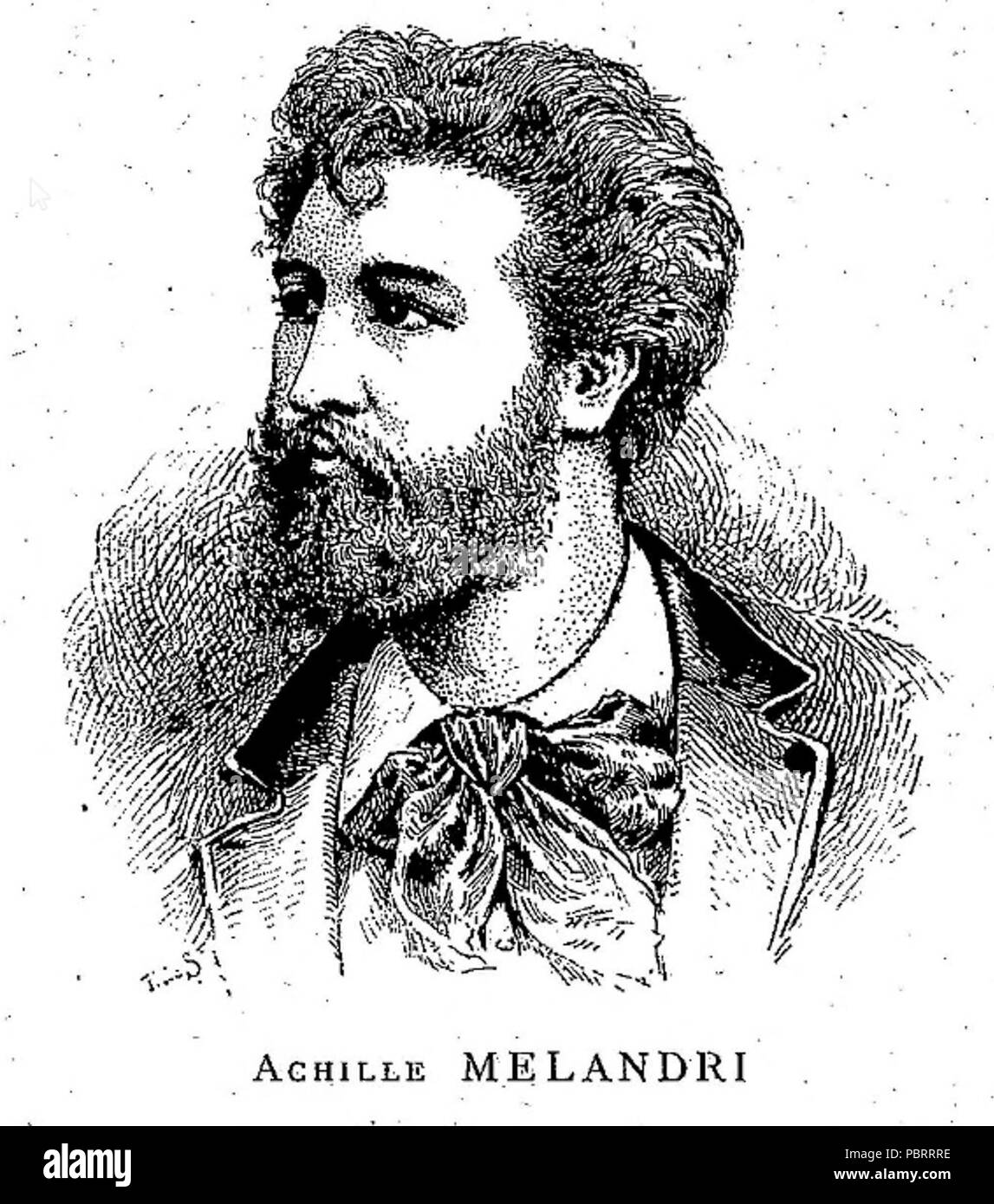 Achille Mélandri par Georges Dascher. Stockfoto