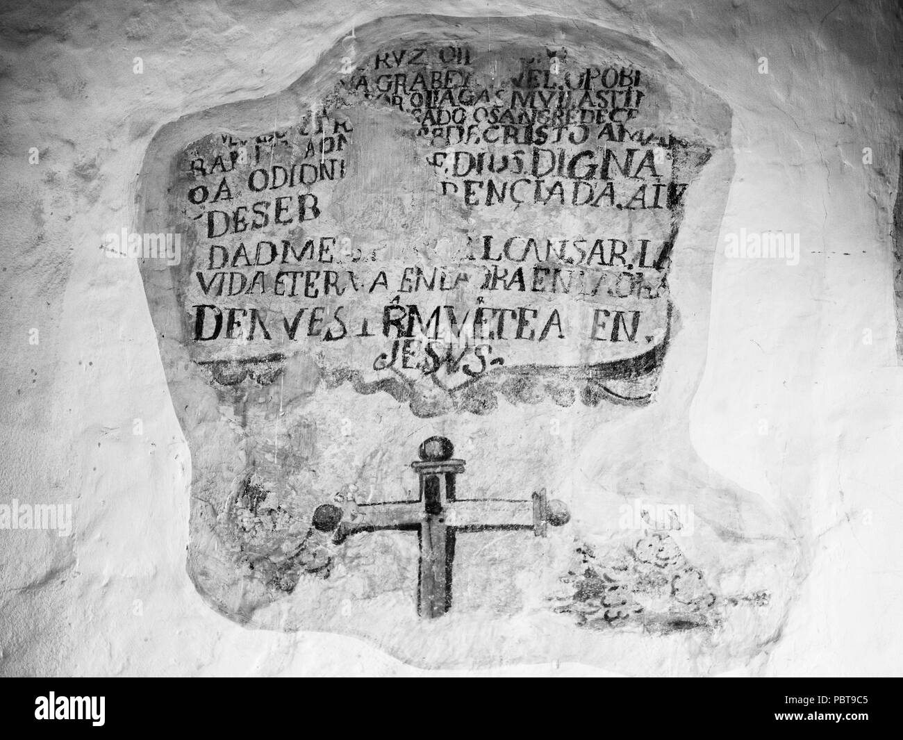 QUITO, ECUADOR - Jan 1, 2015: Innenraum des San Francisco Museum im historischen Zentrum von Quito. Das historische Zentrum von Quito ist das erste UNESCO NICHT Stockfoto