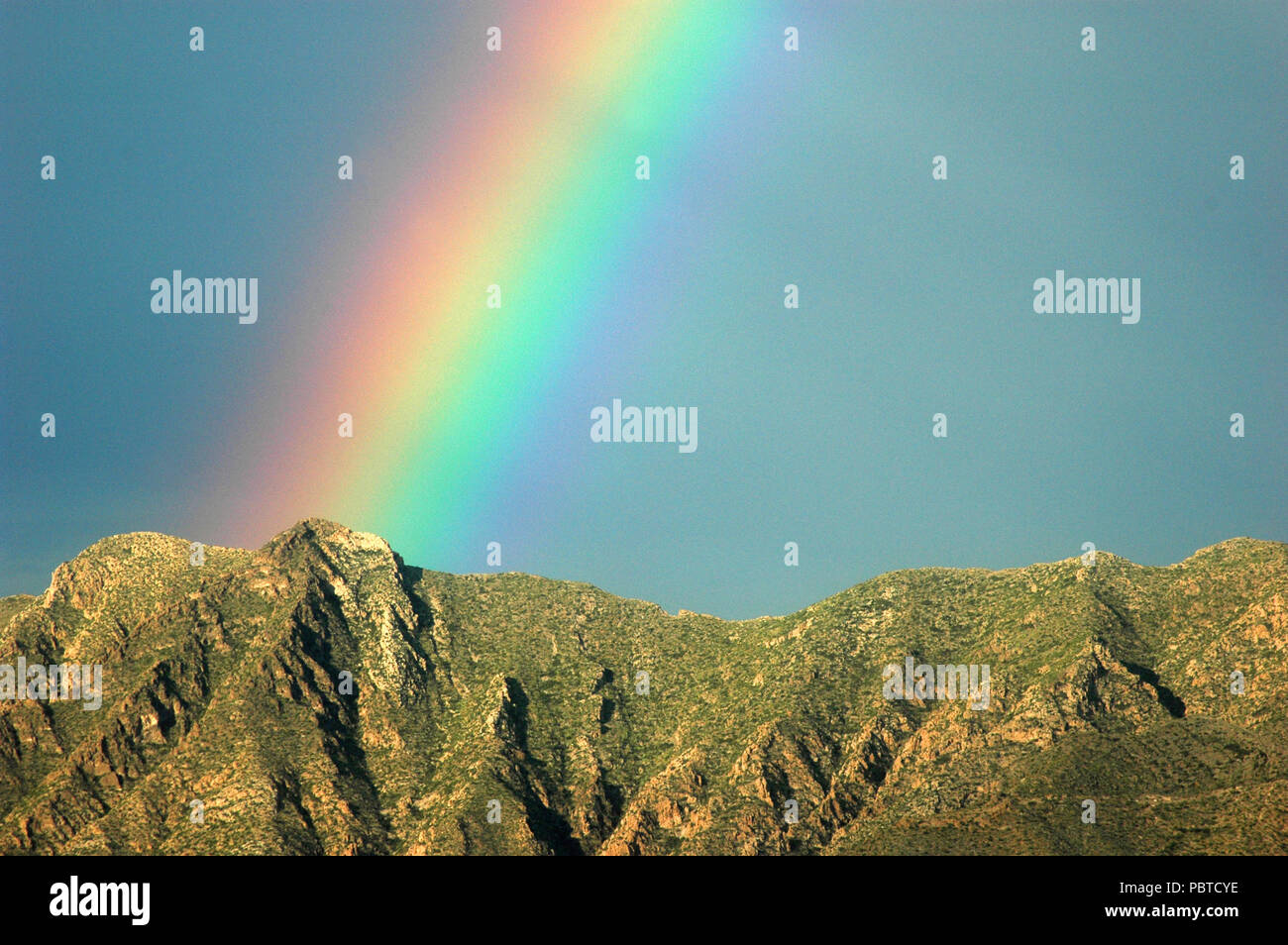 Am Ende des Regenbogens Stockfoto