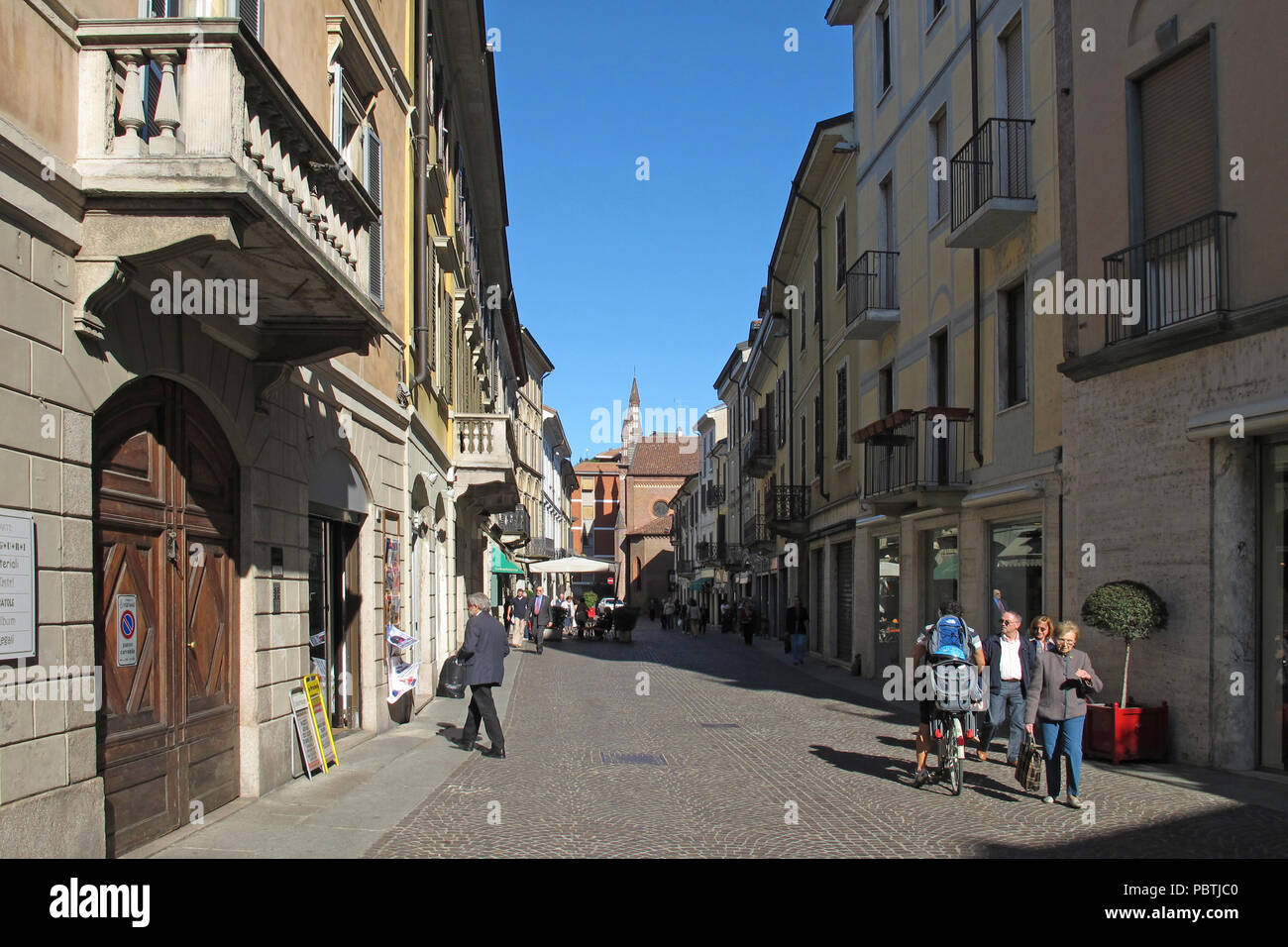 Vigevano, eine Gemeinde in der Provinz Pavia in der Lombardei in Norditalien. Stockfoto