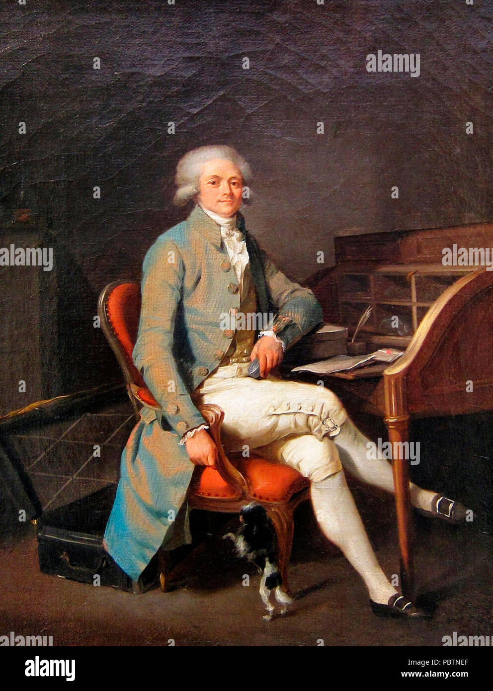 Portrait von Maximilien de Robespierre-Louis-Léopold Boilly, ca. 1791 Stockfoto