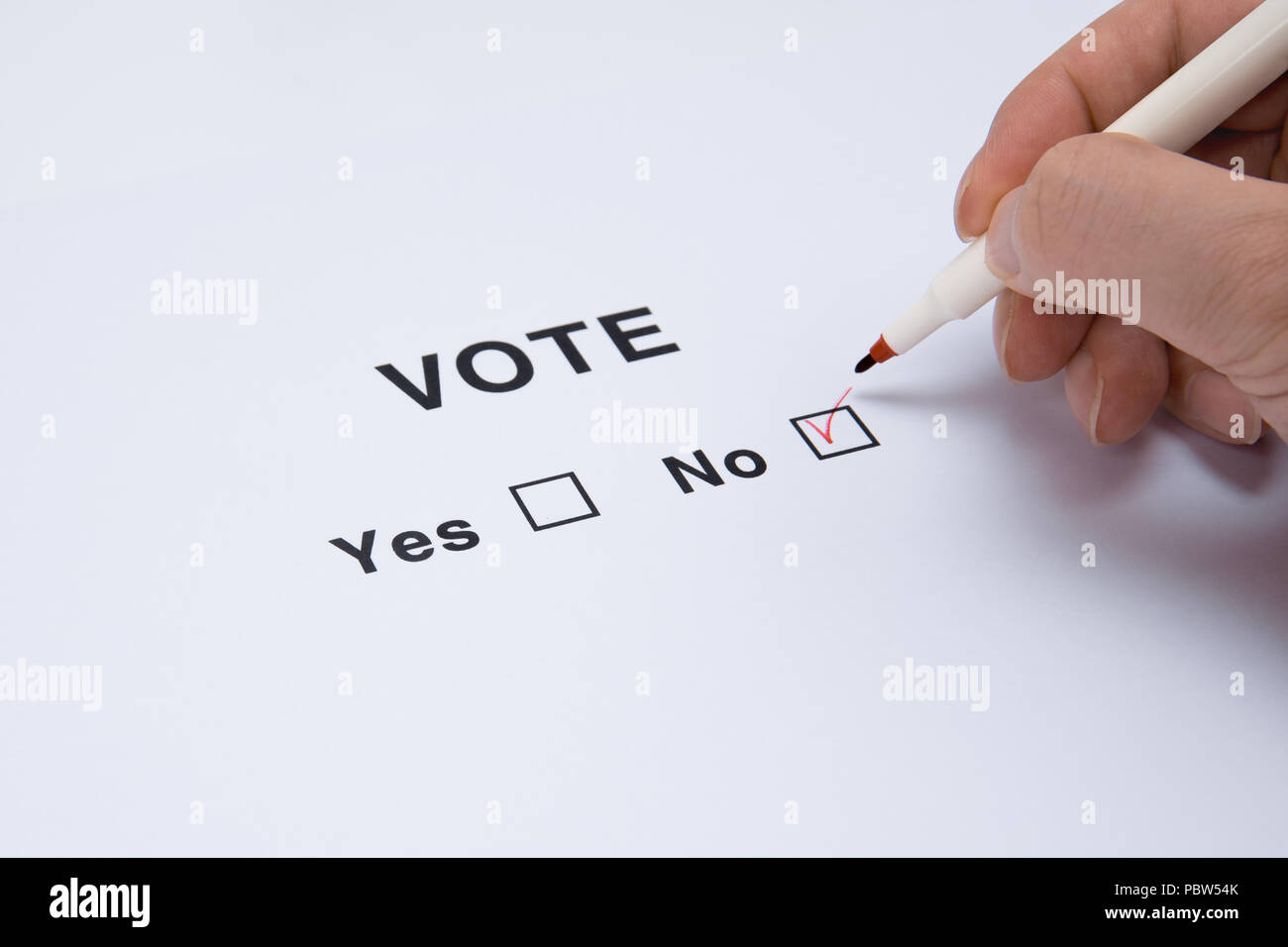 Ja und keine Checkbox markieren. Stockfoto