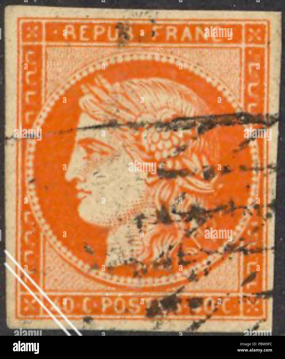 150 Cérès Bordeaux 40c orange Stockfoto